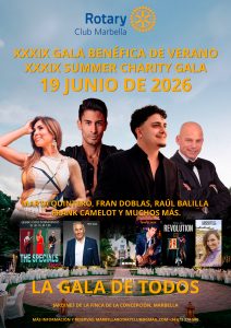 Gala Benéfica de Verano, que se celebrará el próximo 19 de junio a las 20:30 horas en la emblemática Finca La Concepción.